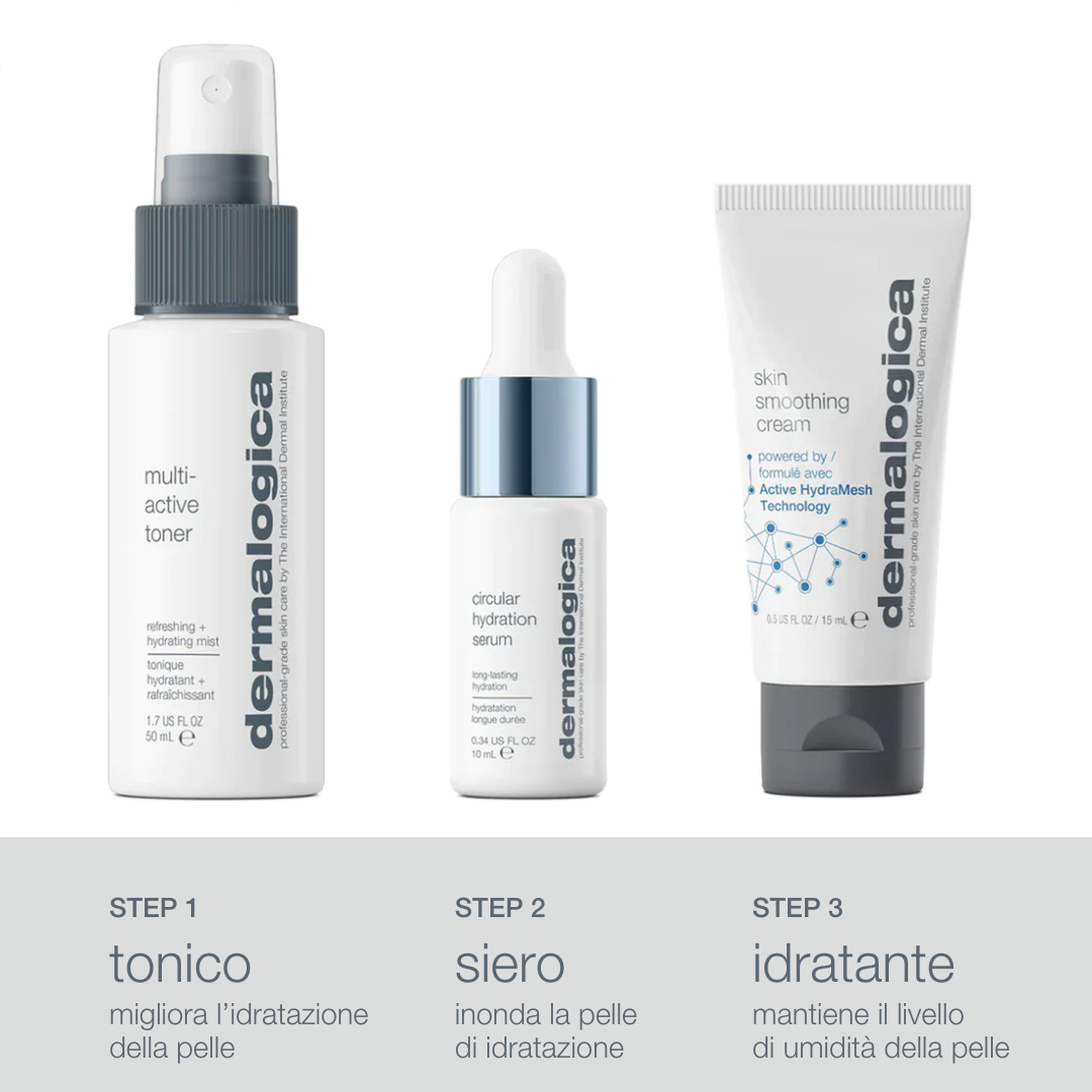 Long-Lasting Hydration Trio | 1 Travel Size + 2 Trial Deluxe
