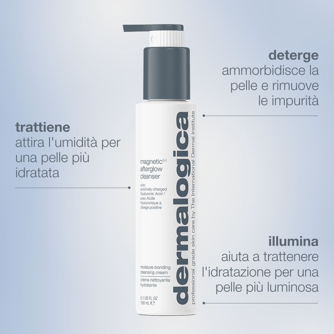 Magnetic[+] Afterglow Cleanser | Detergente con Acido Ialuronico a Carica Positiva